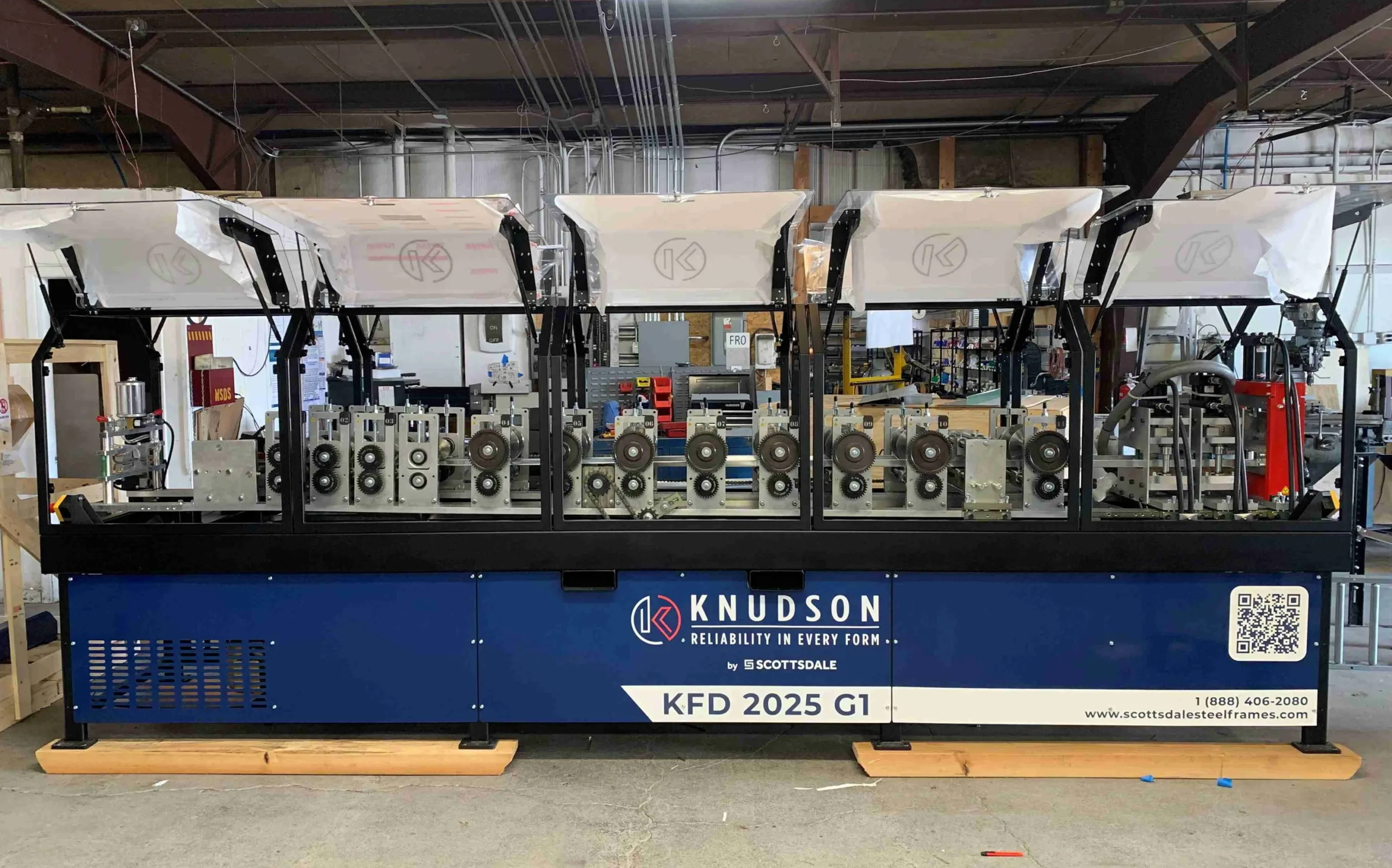 Knudson KFD 2025G1, one of the most advanced non-structural frame-making roll forming in the world