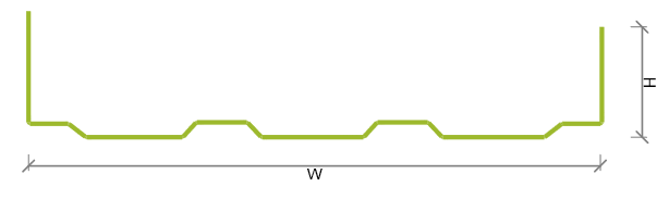 Knudson - Unlipped panel profile