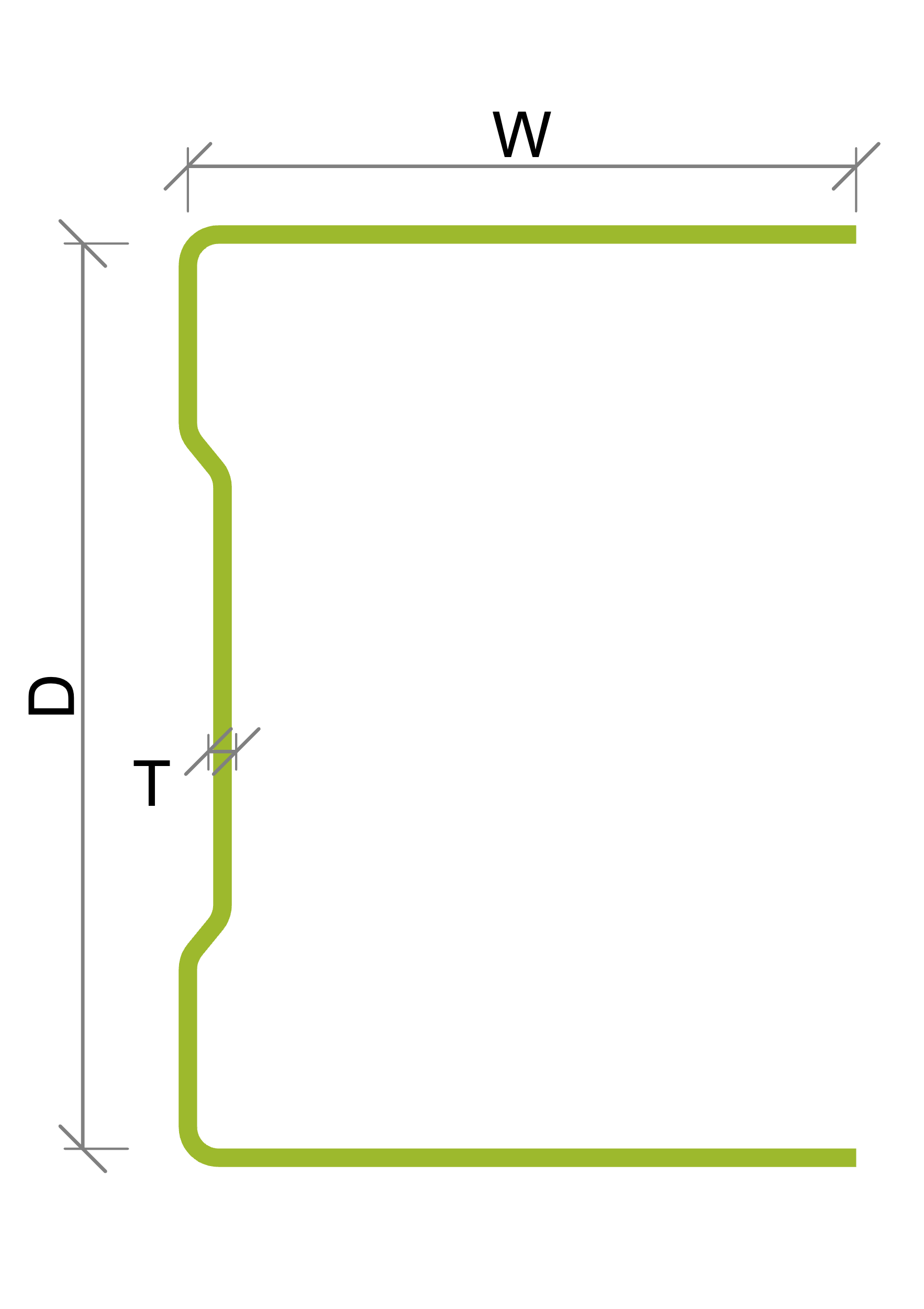 Knudson - Unlipped channel section - Non structural